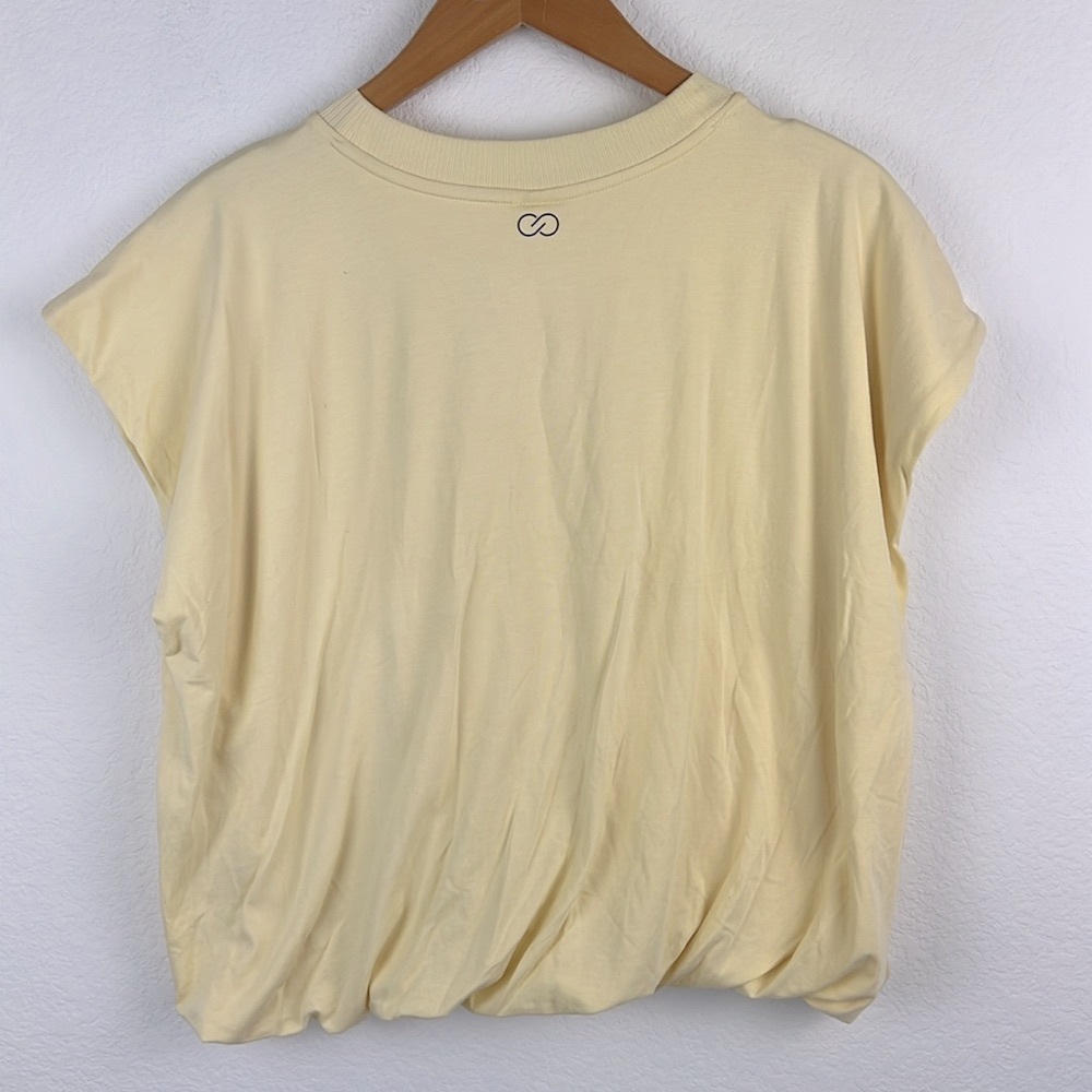 Calia by Carrie Underwood Women's Twist Crop Tee Yellow Women's Size XXL NWT - Picture 6 of 6